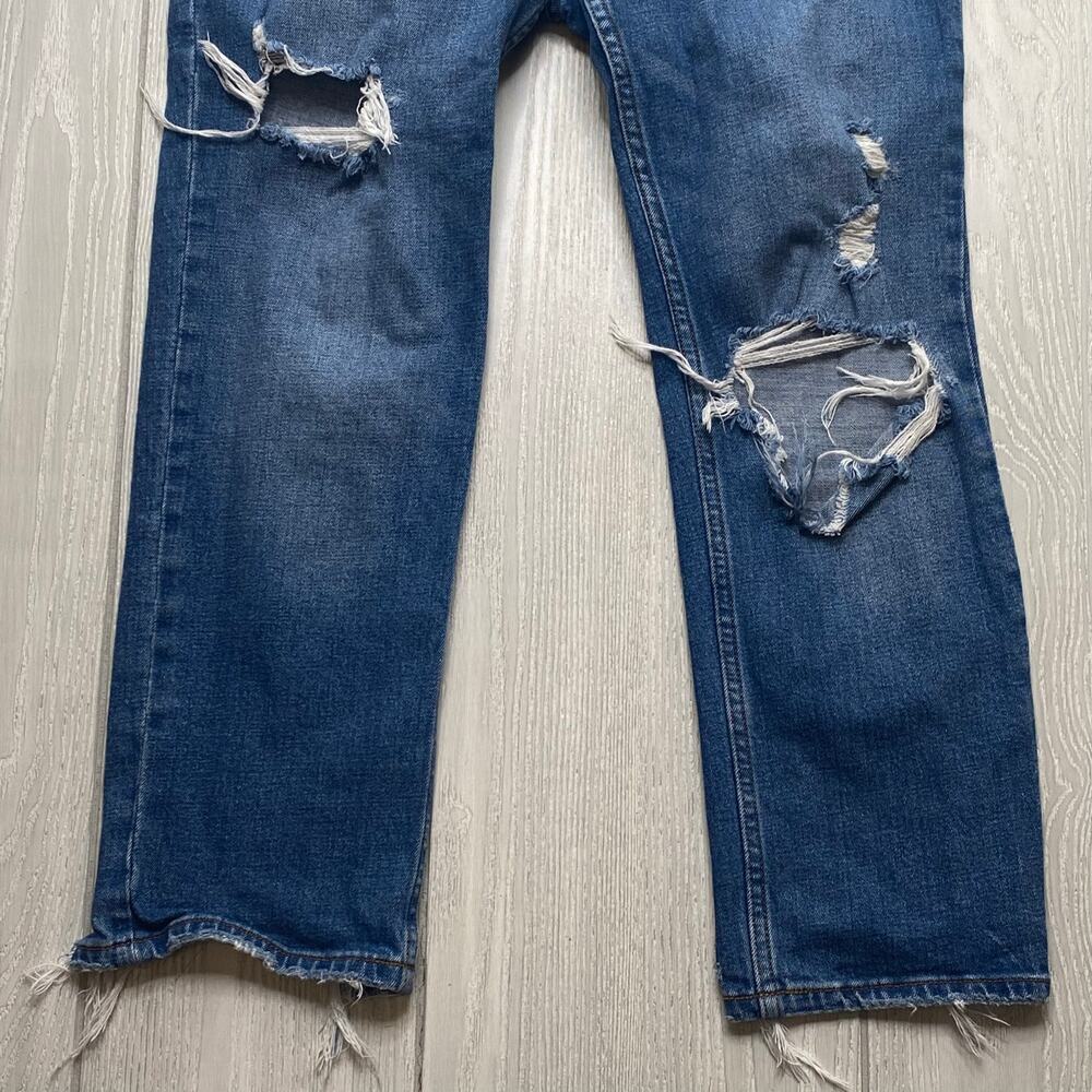 Abercrombie & Fitch Womens Blue The Ankle Straight Ultra High Rise Jeans Size 28 - Picture 8 of 12